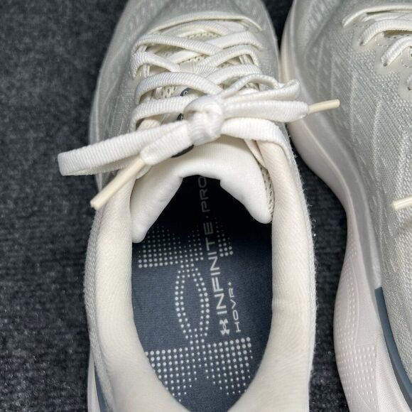 Under Armour Infinite Pro Breeze Running Shoes Men's 9.5 Grey White Run Training - Picture 10 of 13